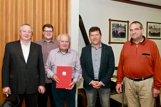 v.l.n.r. Manfred Deinlein, Tobias Ebert, Herbert Kirchner, Carsten Jonaitis, Gerhard Ellner